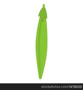 Organic green peas icon. Isometric of organic green peas vector icon for web design isolated on white background. Organic green peas icon, isometric style