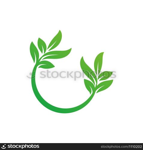 organic icon vector logo template in trendy flat style