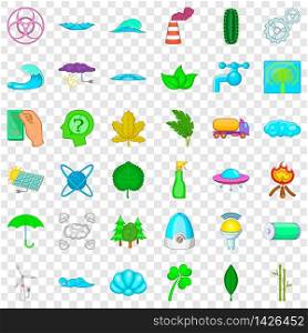 Organic icons set. Cartoon style of 36 organic vector icons for web for any design. Organic icons set, cartoon style
