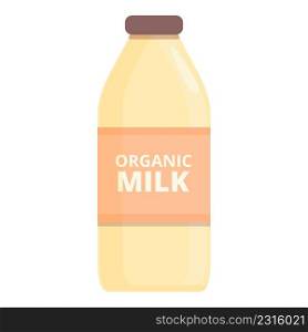 Organic milk icon cartoon vector. Vegetable drink. Vegan plant. Organic milk icon cartoon vector. Vegetable drink