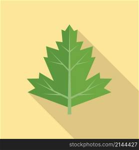 Organic parsley icon flat vector. Garnish plant. Leaf herb. Organic parsley icon flat vector. Garnish plant