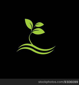 organic plants for health on black background,go green