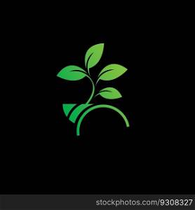 organic plants for health on black background,go green