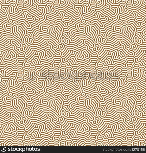Organic seamless pattern with rounded shapes. Diffusion reaction background. Irregular stone effect design. Abstract vector illustration in gold. Organic seamless pattern with rounded shapes. Diffusion reaction background. Irregular stone effect design. Abstract vector illustration in gold.