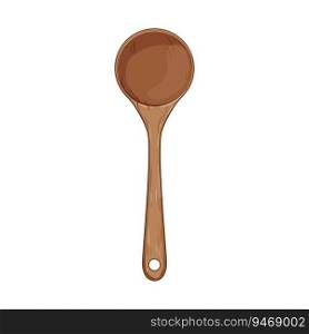 organic wooden spoon cartoon. top ladle, kitchenware utensil, handle natural organic wooden spoon sign. isolated symbol vector illustration. organic wooden spoon cartoon vector illustration