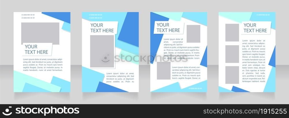 Organization economic growth plan blank brochure layout design. Vertical poster template set with empty copy space for text. Premade corporate reports collection. Editable flyer paper pages. Organization economic growth plan blank brochure layout design