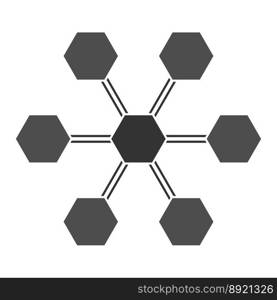 organizational structure icon illustartion design