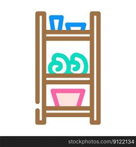 organizer bathroom interior color icon vector. organizer bathroom interior sign. isolated symbol illustration. organizer bathroom interior color icon vector illustration