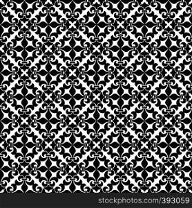 Orient vector classic pattern. Seamless abstract background with vintage elements. Damask black and white.. Orient vector classic pattern. Seamless abstract background with vintage elements. Damask black and white