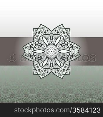 Oriental mandala motif