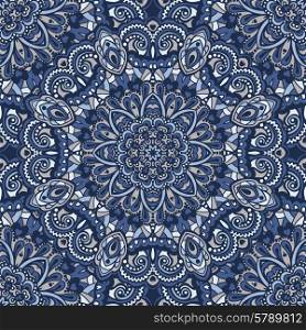 Oriental ornate seamless pattern. Ethnic bright seamless background. Vector illustration.