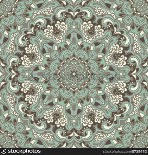 Oriental ornate seamless pattern. Great for cards, invitations, backgrounds, wallpaper, web page background, surface textures, printing on fabric. Vector illustration.