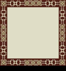 oriental style border and frame vector