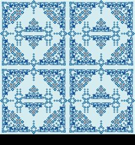 oriental style seamless pattern vector ten