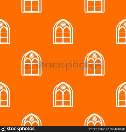 Oriental window frame pattern vector orange for any web design best. Oriental window frame pattern vector orange