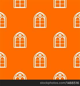 Oriental window frame pattern vector orange for any web design best. Oriental window frame pattern vector orange