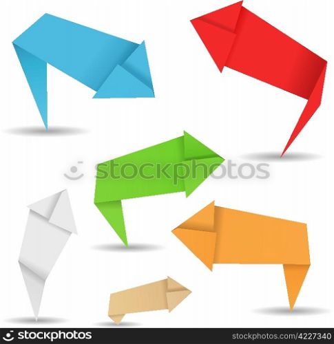 Origami arrows