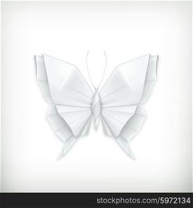 Origami butterfly, vector
