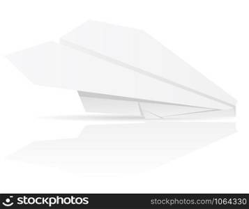 origami paper plane vector illustration isolated on white background