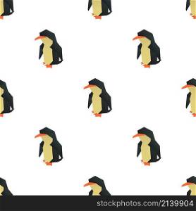 Origami penguin pattern seamless background texture repeat wallpaper geometric vector. Origami penguin pattern seamless vector