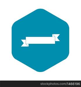 Origami ribbon icon. Simple illustration of origami ribbon vector icon for web design. Origami ribbon icon, simple style