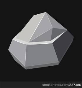 Origami stone concept background. Realistic illustration of origami stone vector concept background for web design. Origami stone concept background, realistic style