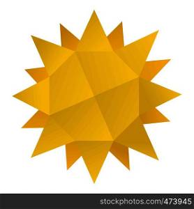 Origami sun icon. Cartoon illustration of origami sun vector icon for web. Origami sun icon, cartoon style