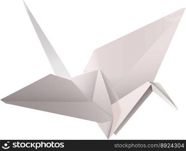 Origami swan vector image
