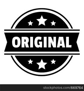 Original logo. Simple illustration of original vector logo for web. Original logo, simple style.