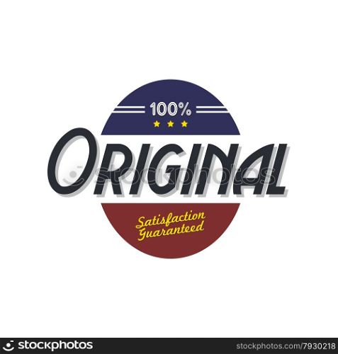 original product quality badge theme vector art illustration. original quality badge