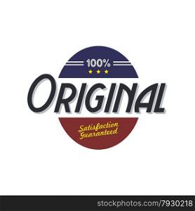original product quality badge theme vector art illustration. original quality badge