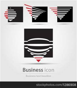 Originally created business icon collection for creative design tasks. Originally created business icon set