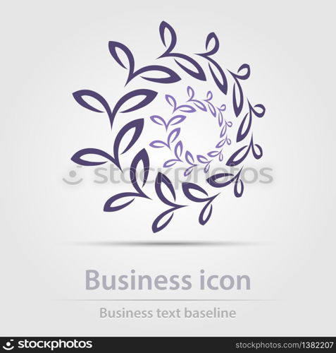 Originally created color abstract business icon for creative design tasks. Originally created color business icon