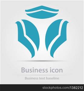 Originally created color abstract business icon for creative design tasks. Originally created color business icon
