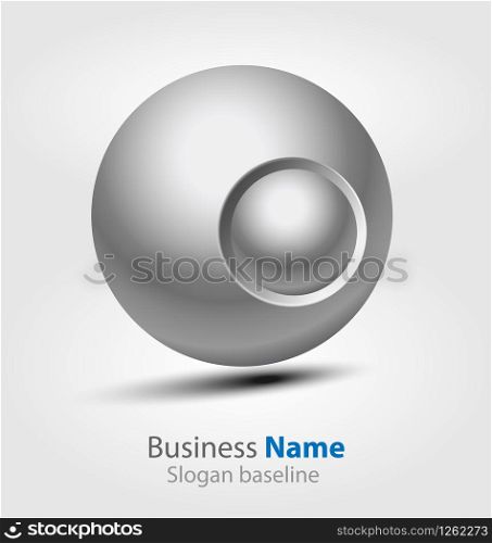 Originally designed abstract glossy 3D logo. Abstract glossy 3D logo