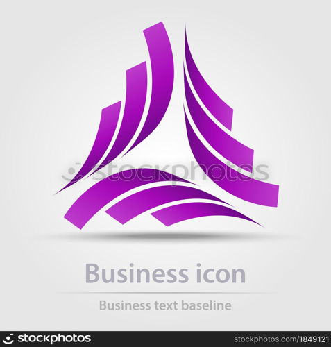 Originally designed color abstract vector business icon for creative design tasks. Originally designed vector color business icon