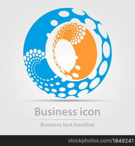 Originally designed color abstract vector business icon for creative design tasks. Originally designed vector color business icon