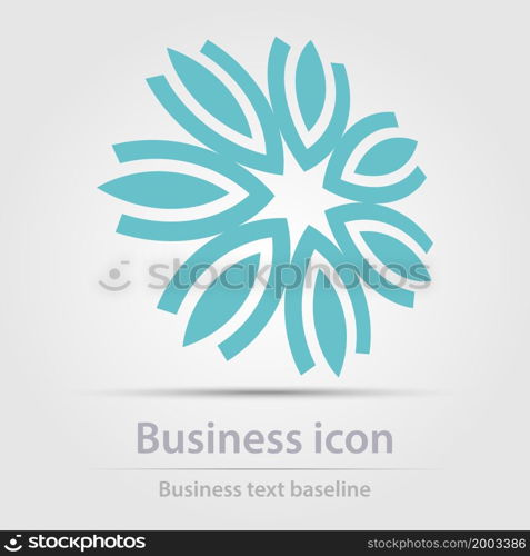 Originally designed color abstract vector business icon for creative design tasks. Originally designed vector color business icon