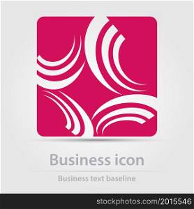 Originally designed color abstract vector business icon for creative design tasks. Originally designed vector color business icon