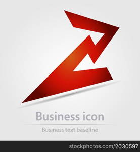 Originally designed color abstract vector business icon for creative design tasks. Originally designed vector color business icon