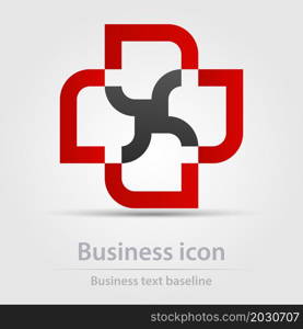 Originally designed color abstract vector business icon for creative design tasks. Originally designed vector color business icon