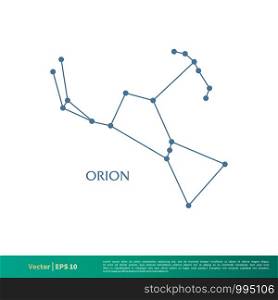 Orion - Constellation Star Icon Vector Logo Template Illustration Design. Vector EPS 10.
