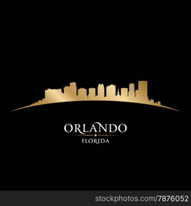 Orlando Florida city skyline silhouette. Vector illustration