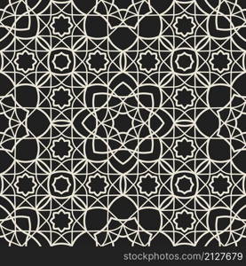 Ornamental arabic muslim seamless pattern islam line texture background. Ornamental arabic muslim seamless pattern islam line texture