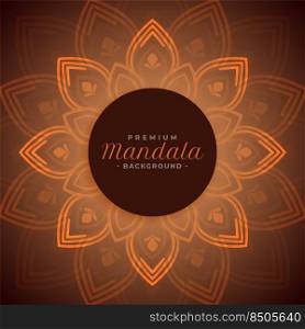 ornamental beautiful mandala background design