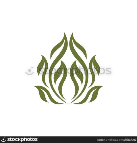 Ornamental Blossom Leaves Logo Template Illustration Design. Vector EPS 10.