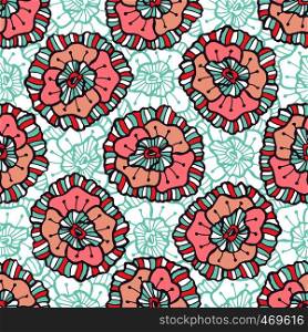 Ornamental floral pattern. Vector boho background. Illustration for wrapping paper, packaging design and textile fabric.. Ornamental floral pattern. Vector boho background. Illustration for wrapping paper, packaging design and textile fabric