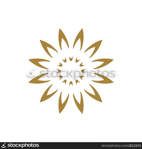 Ornamental Flower Logo Template Illustration Design. Vector EPS 10.