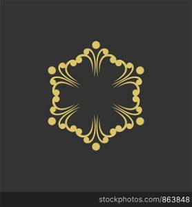Ornamental Flower Logo Template Illustration Design. Vector EPS 10.