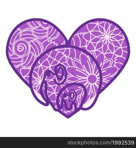 ornamental heart shaped 3d decoration. Cutout lacy ornate heart. Valentine&rsquo;s day greeting card. Laser cutting design element. Abstract ornamental heart shaped 3d. Cutout lacy ornate heart. Valentine&rsquo;s day greeting card. Laser cutting design